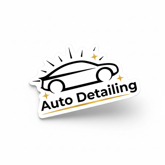 Auto Detailing Business Decal – Car Wash Sticker — waterproof vinyl sticker, Made in Canada, 7-Year Guarantee
