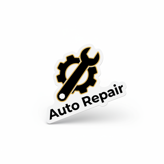 Mechanic Shop Decal – Auto Repair Sticker — waterproof vinyl sticker, Made in Canada, 7-Year Guarantee
