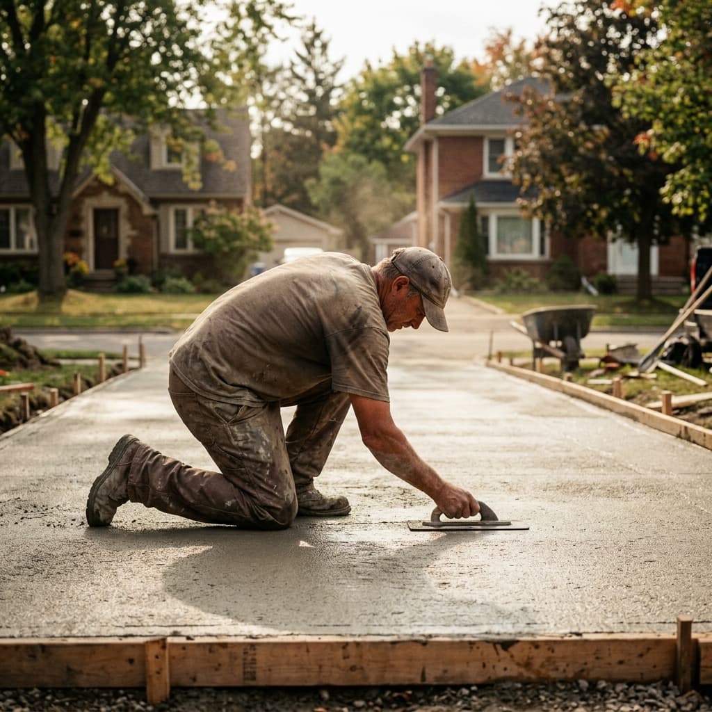 Concrete professional in Niagara Falls, Ontario — editorial portrait.