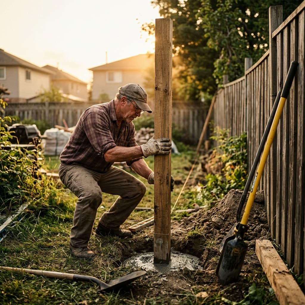 Fencing professional in Niagara Falls, Ontario — editorial portrait.