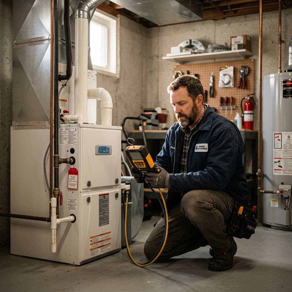 HVAC professional in Pickering, Ontario — editorial portrait.