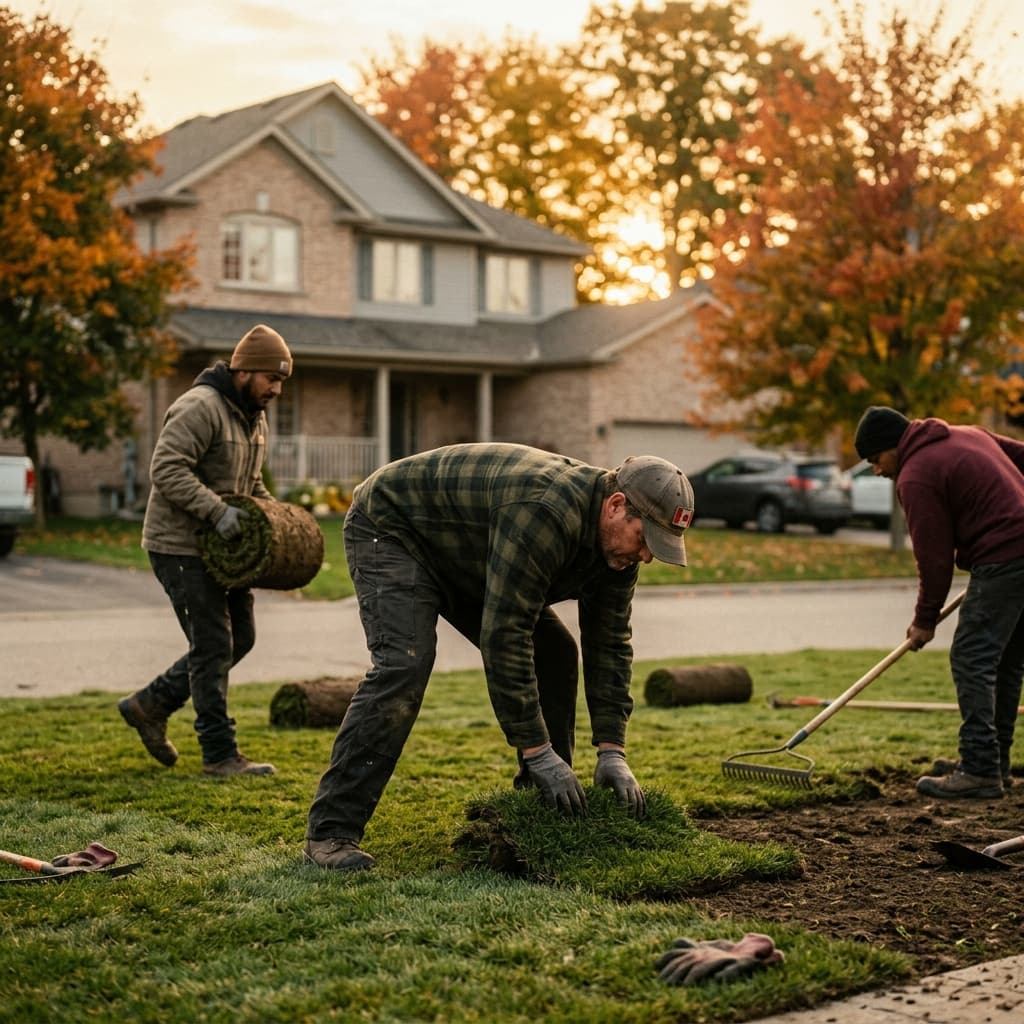 Landscaping professional in Saskatoon, Ontario — editorial portrait.