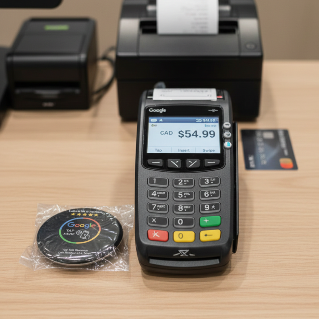 A vibrant graphic showcasing a collection of printed materials including business cards, flyers, and brochures, emphasizing high-quality commercial printing services available in Niagara and the Greater Toronto Area, with a focus on professional design an