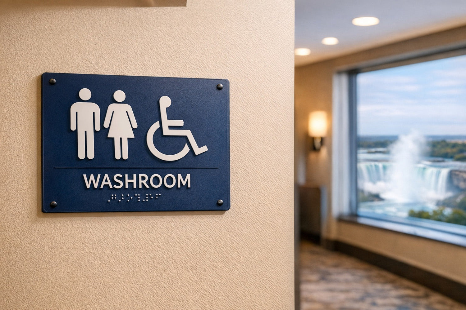 AODA braille signs for Ontario businesses - Niagara Falls