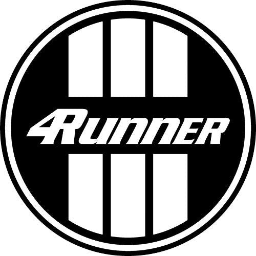Vintage Toyota 4Runner Retro Logo Sticker on a car door