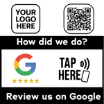 Square NFC Google Review Decal – All Colors | 6×6 & 8×8 | Ontario - 2