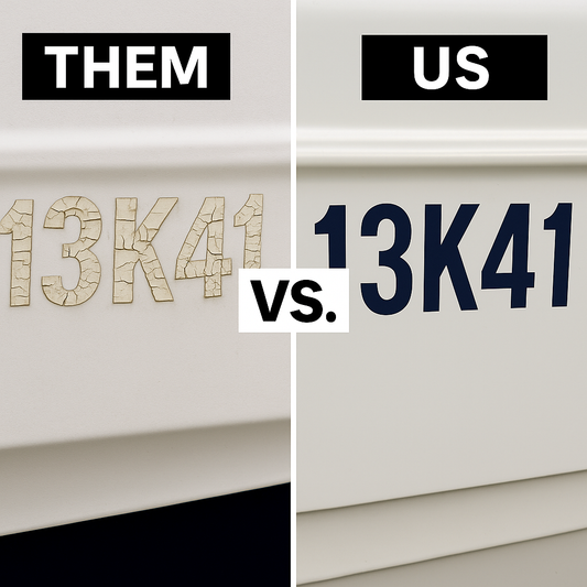Custom Boat Registration Numbers & Transom Names - Product Image