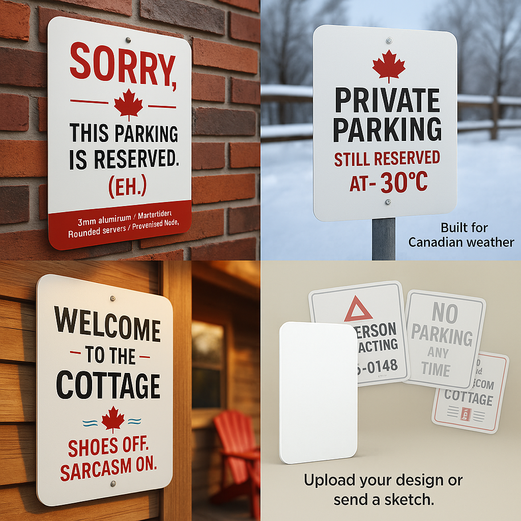 3mm Aluminum Signs Custom Metal Signage Fast Ship Canada - Niagara Stands Out