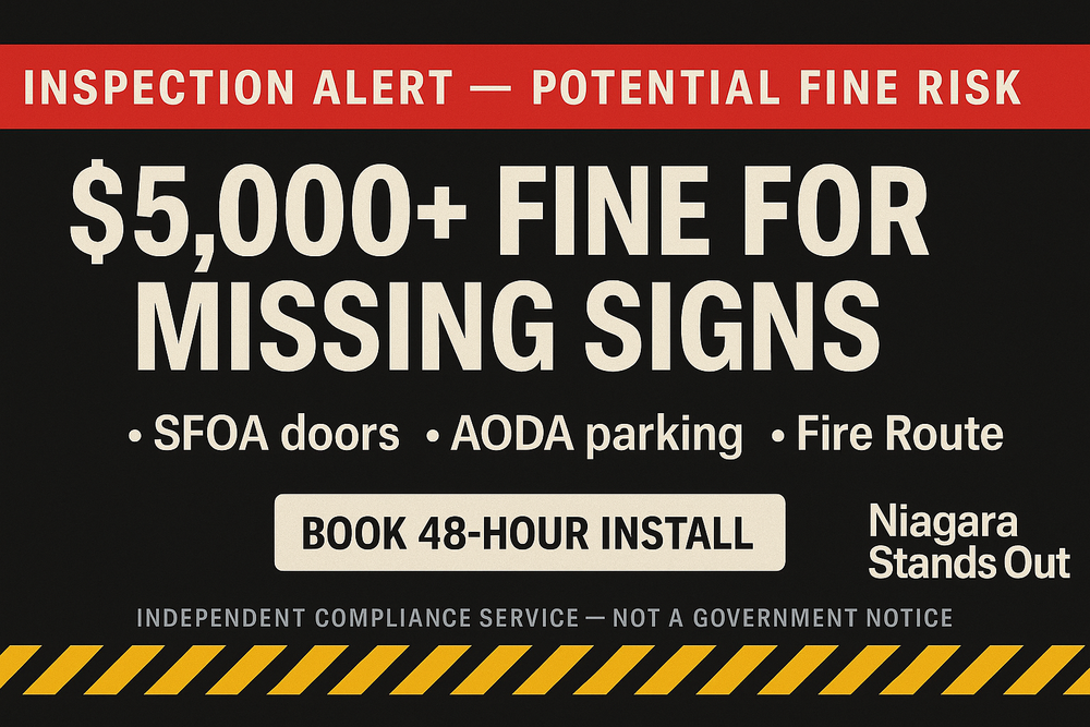 Niagara Compliance Starter Pack — Fire Route, Accessible InspectionAlert ComplianceRiskNotice