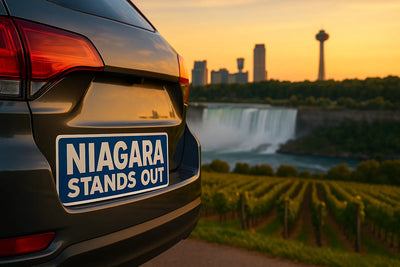 Custom Vinyl Stickers & Decals Canada - All Sizes | Car Graphics to Mini Stickers Niagara Stands Out
