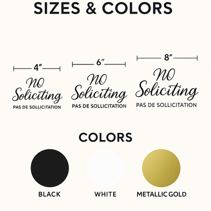 No Soliciting Door Decals Canada | Privacy Signs Niagara Niagara Stands Out