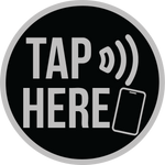 Circle NFC Google Review Decal – Round Tap Sticker - 4