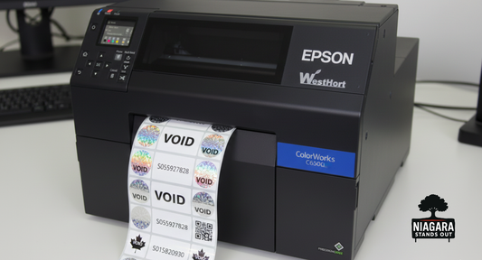 Tamper-Evident Holographic Security Seals canadian holographic label production short run jpg