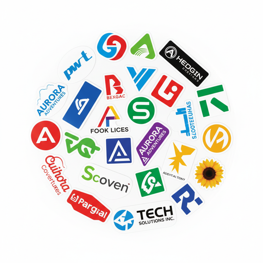 Custom Logo Stickers 2-4 inch Bulk Pack