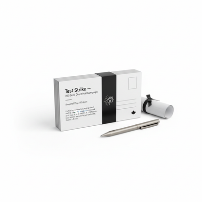 Test Strike — 250 Door Direct Mail Campaign — professional direct mail service for contractors in Niagara and Ontario, Canada