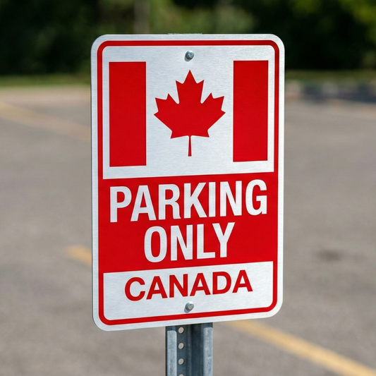 UV Printed Outdoor Signage - Custom Aluminum Parking Sign 12x18