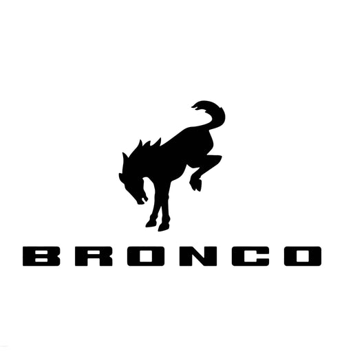 2 Color Bronco Vinyl Decal  Premium Metallic Weatherproof Sticker with Transfer Tape vinyl decal
