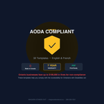 AODA Sign Templates Bundle — Ontario Accessibility Compliance - 4