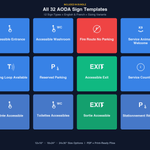 AODA Sign Templates Bundle — Ontario Accessibility Compliance - 3