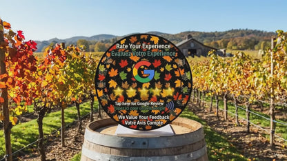 Autumn Maple NFC Review Stand – Canadian-Made Wood Google Kit