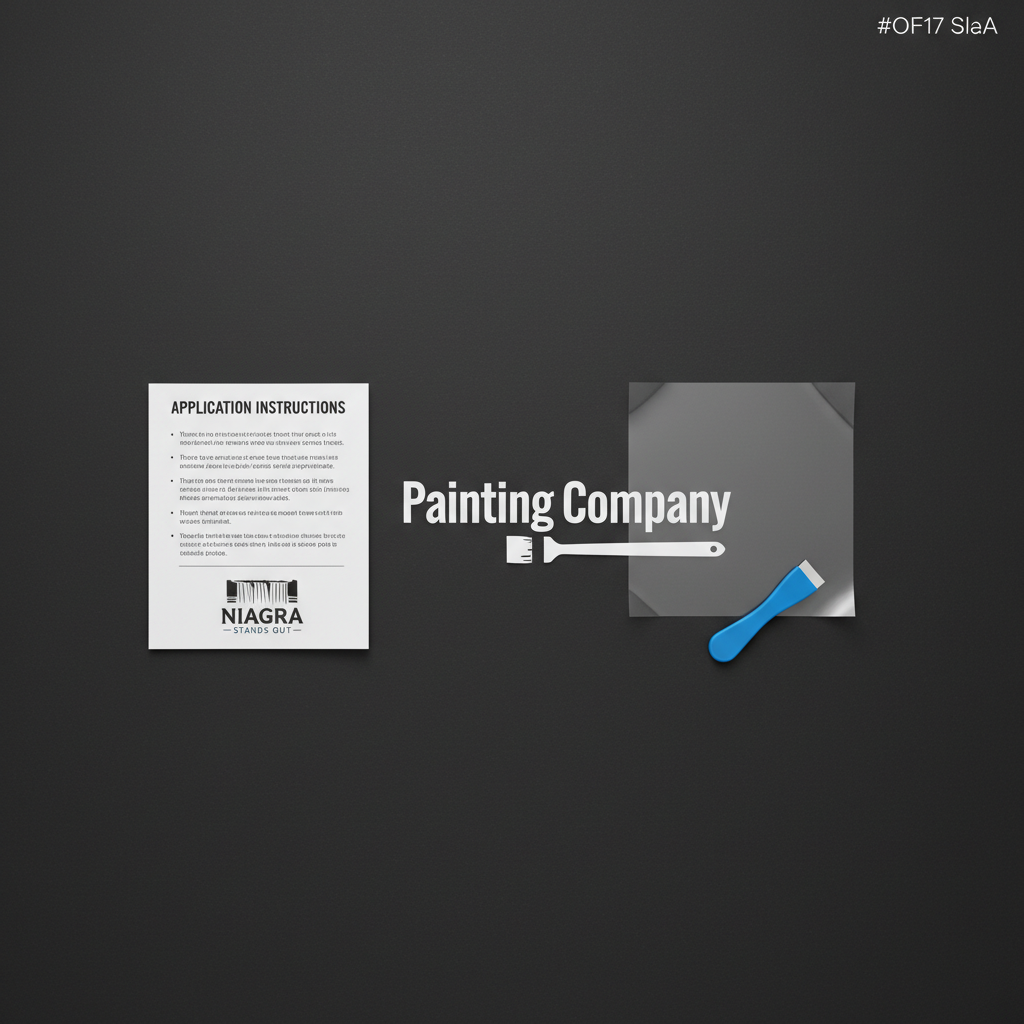 Painting Company Decal – House Painter Sticker package — vinyl decal, transfer tape, squeegee, application guide included