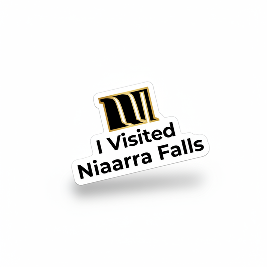 I Visited Niagara Falls — Souvenir Sticker — waterproof vinyl sticker, Made in Canada, 7-Year Guarantee