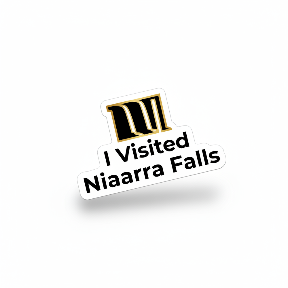 I Visited Niagara Falls — Souvenir Sticker — waterproof vinyl sticker, Made in Canada, 7-Year Guarantee