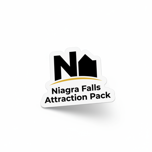 Niagara Falls Attraction Sticker Pack — waterproof vinyl sticker, Made in Canada, 7-Year Guarantee